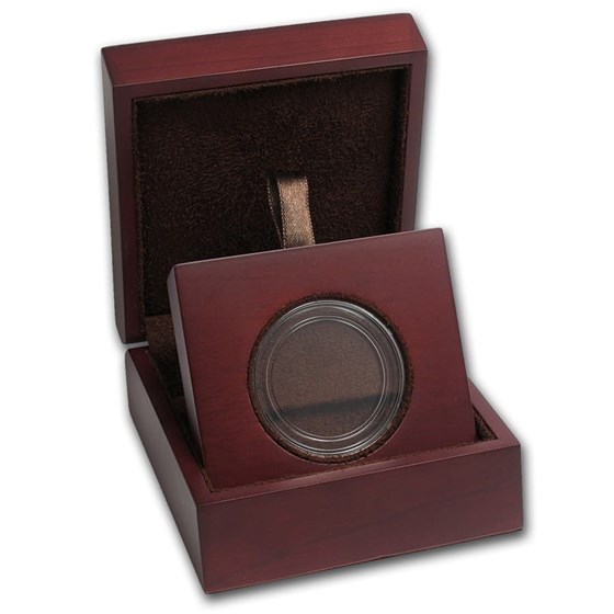 APMEX Wood Gift Box - Includes 32 mm Direct Fit Air-Tite Holder APMEX Wood Gift Box - Includes 32 mm Direct Fit Air-Tite Holder